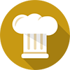 FoodServices 3D Icon Gold 100px