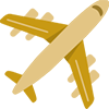 Aviation 3D Icon Gold 100px