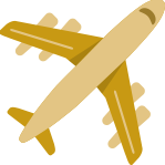 Aviation 3D Icon Gold