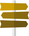 Road sign icon