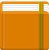 Book orange 100px