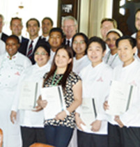 Emirates Flight Catering trainees